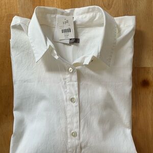 J. Jill Crisp White Dress Shirt